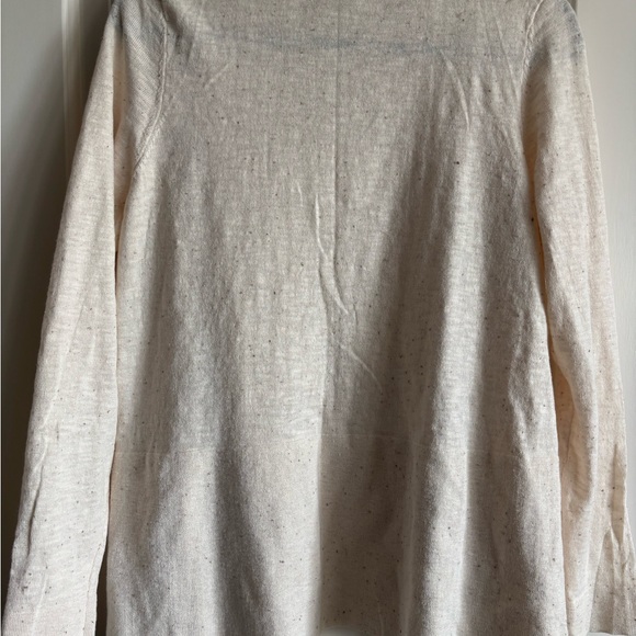 Perfect Spring/Summer/Fall Layering Cream Open-Front Sweater - Picture 3 of 6